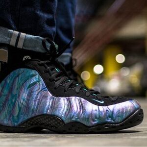 Nike Black and Blue Sneakers